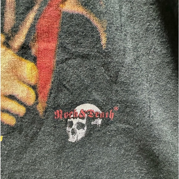 Vintage 90s AC/DC Highway to Hell TShirt XL Embroidered Double Sided Band Tee - Picture 2 of 9